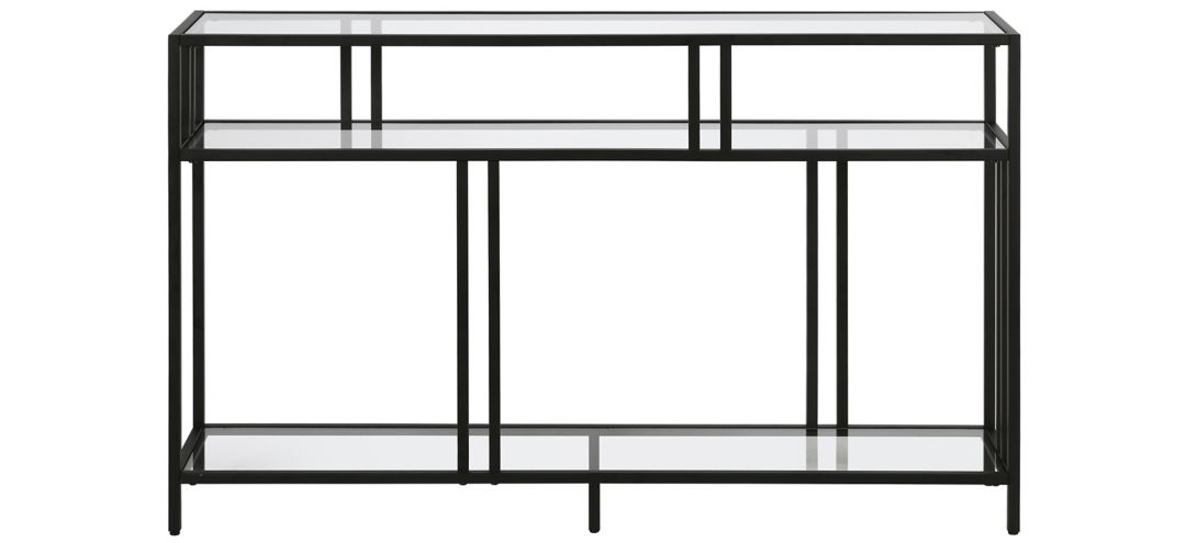 Moorhen Rectangular Sofa Table with Glass Shelves