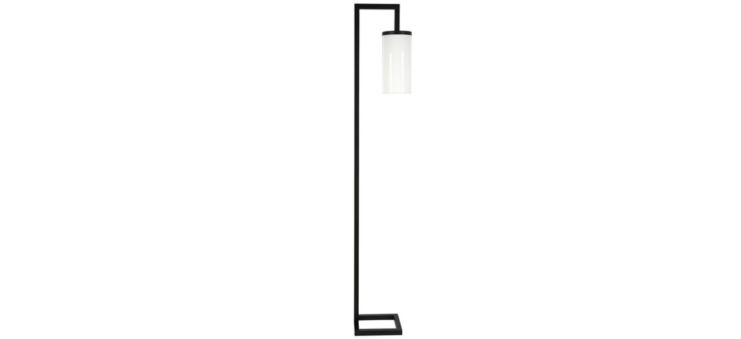 Ansa White Cylinder Floor Lamp