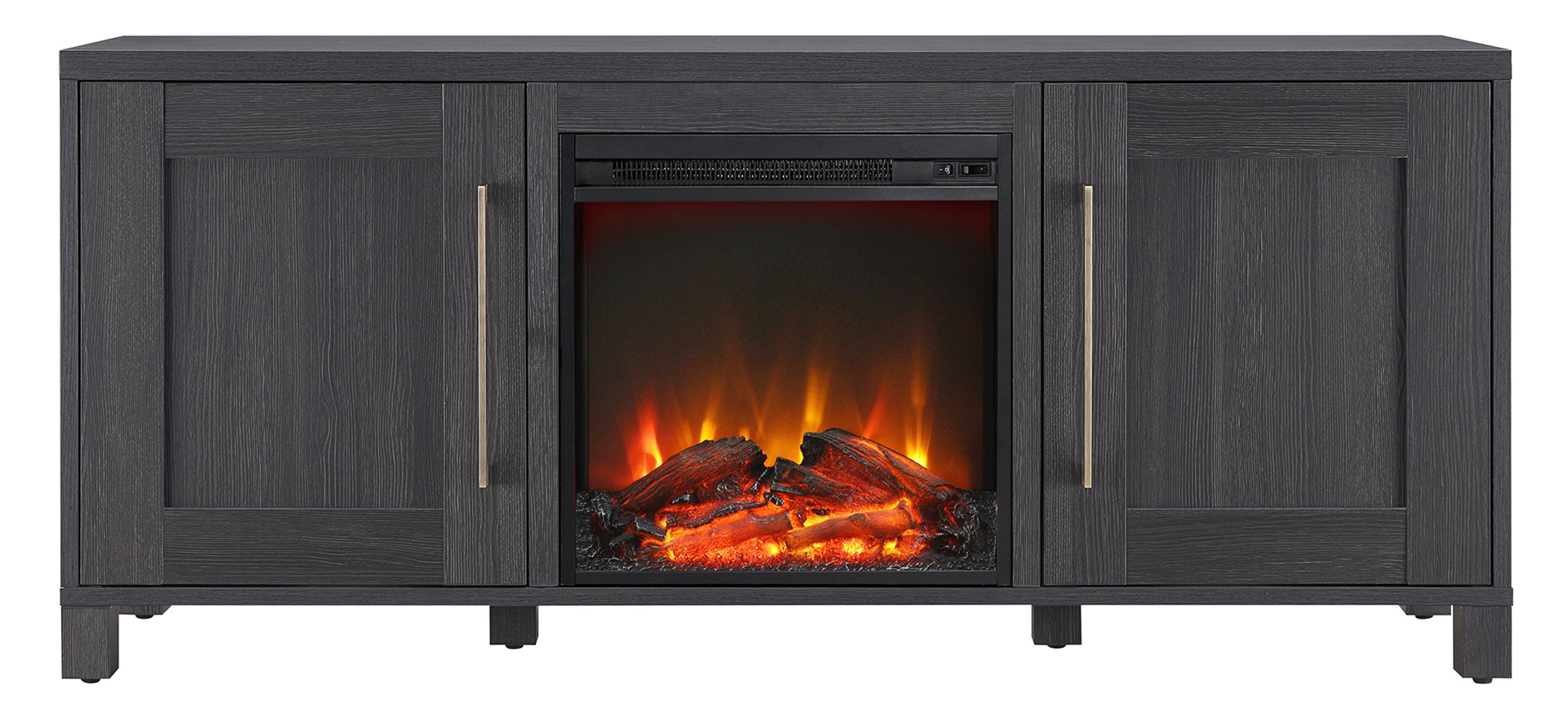 367031420 Miller TV Stand with Log Fireplace sku 367031420