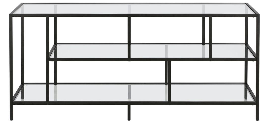 "Winthrop 55"" TV Stand with Glass Shelves"
