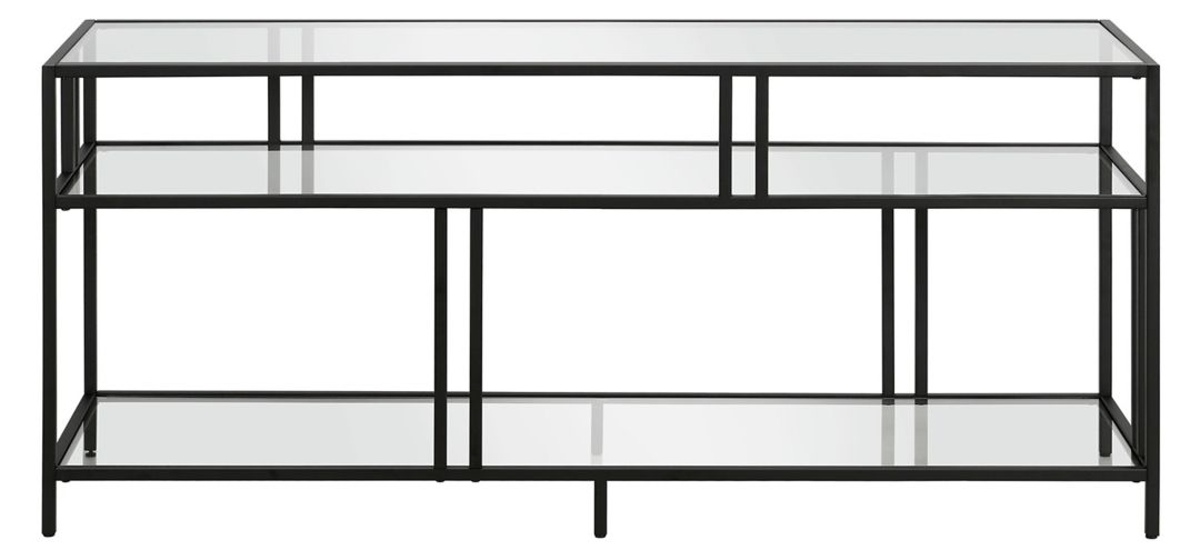 Cortland TV Stand with Glass Shelves