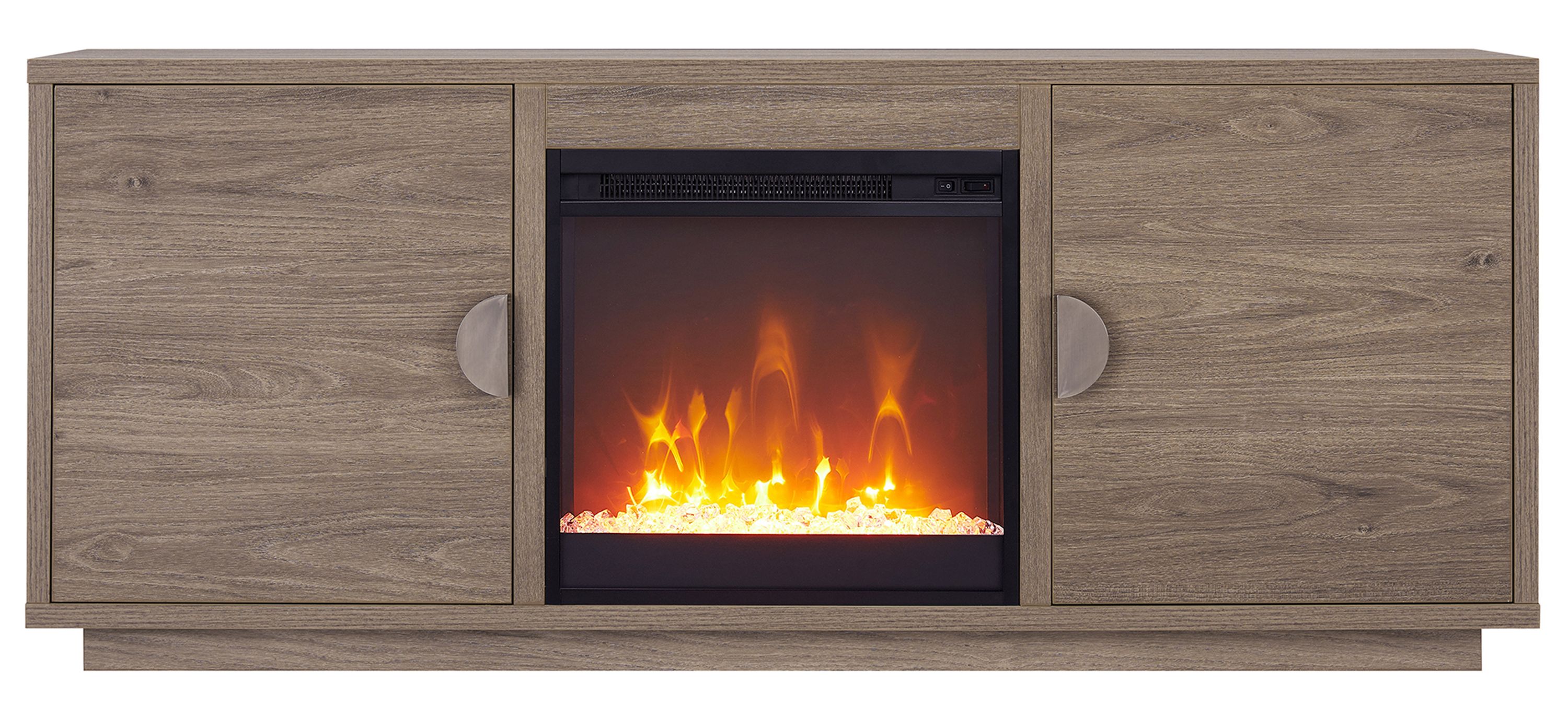 Dakota TV Stand with Crystal Fireplace
