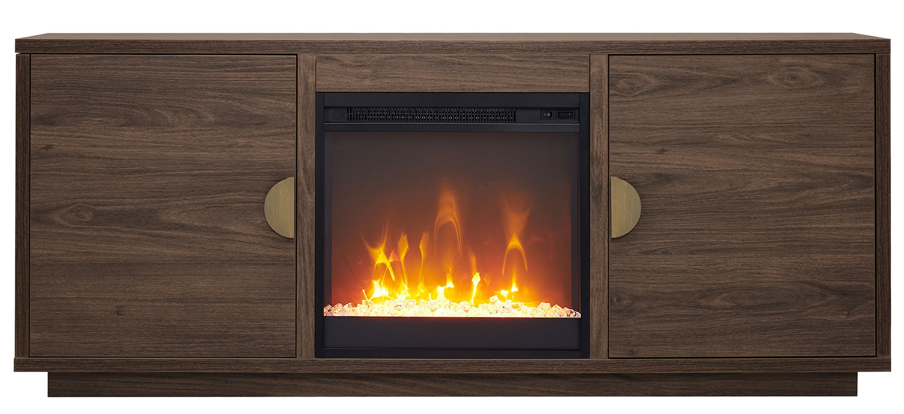 Dakota TV Stand with Crystal Fireplace