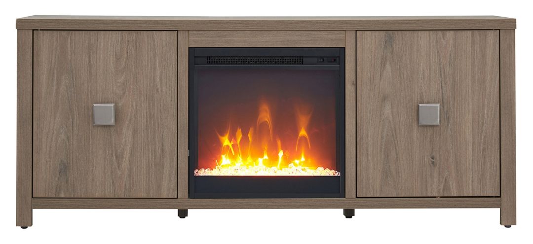Juniper TV Stand with Crystal Fireplace