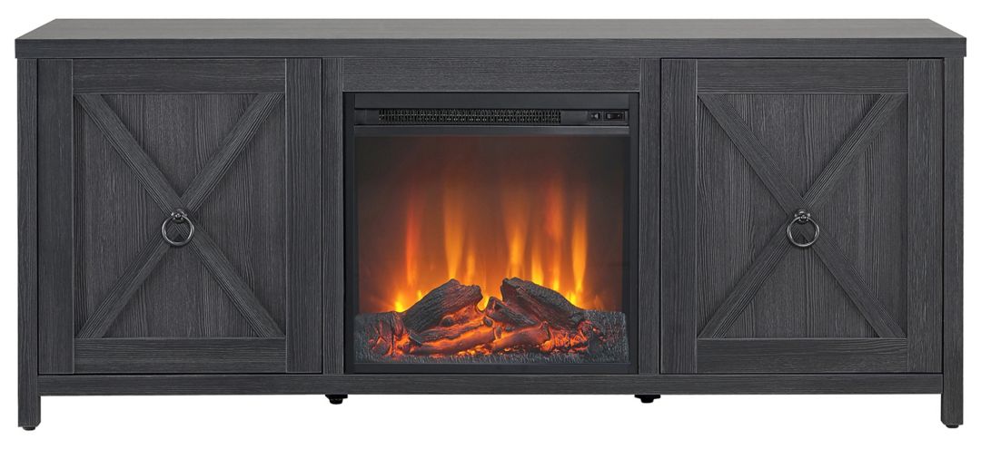 Taylor TV Stand with Log Fireplace