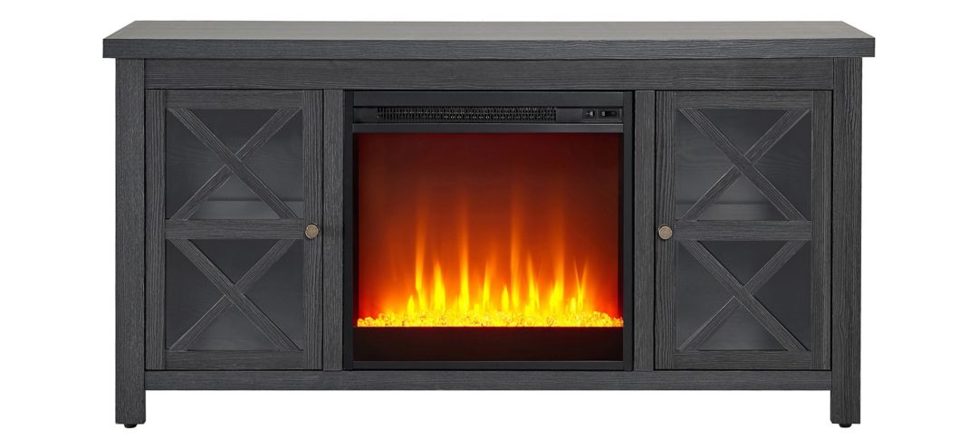 Eve TV Stand with Crystal Fireplace