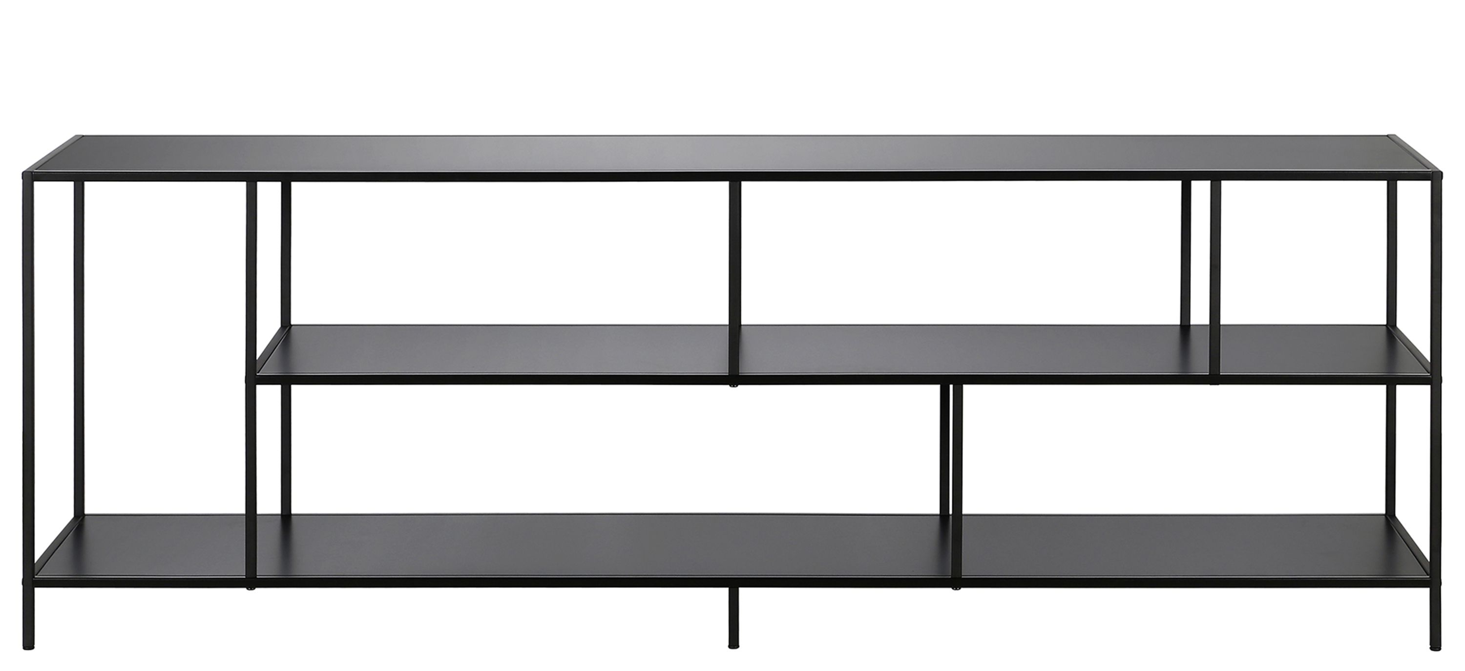 Zinnia 70 TV Stand with Metal Shelves