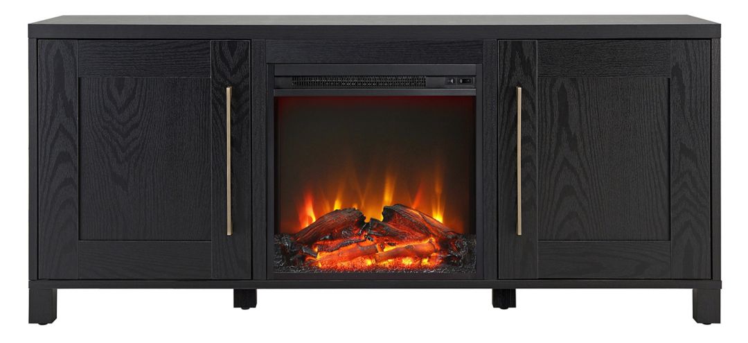 367314300 Miller TV Stand with Log Fireplace sku 367314300