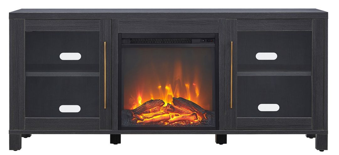 Maria TV Stand with Log Fireplace Insert