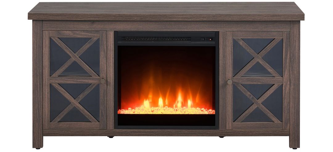 Eve TV Stand with Crystal Fireplace Insert