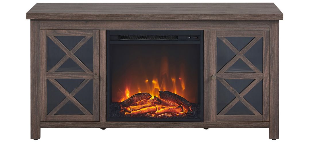 Eve TV Stand with Log Fireplace Insert