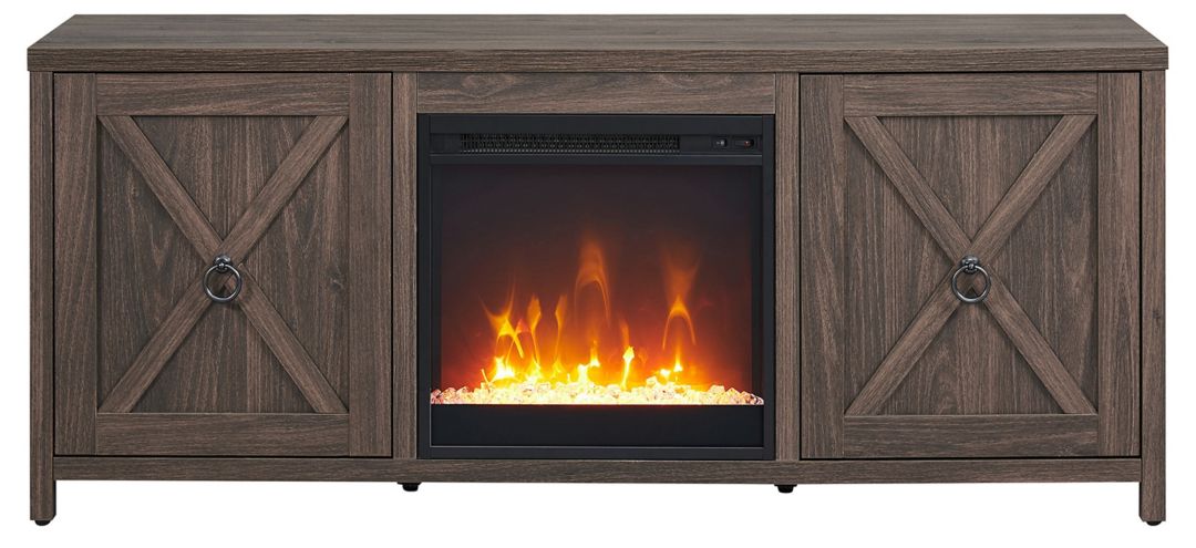 374109761 Taylor 58 TV Stand with Crystal Fireplace Insert sku 374109761