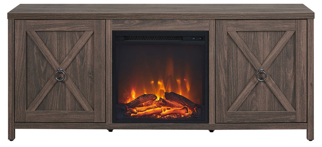 Taylor 58 TV Stand with Log Fireplace Insert