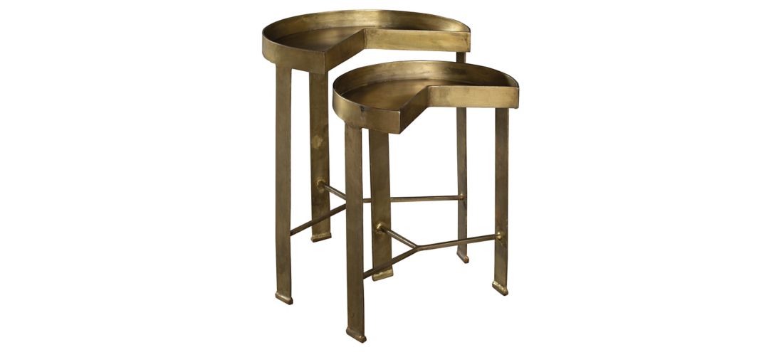 Hekman Accents Brass Nesting Tables- Set of 2