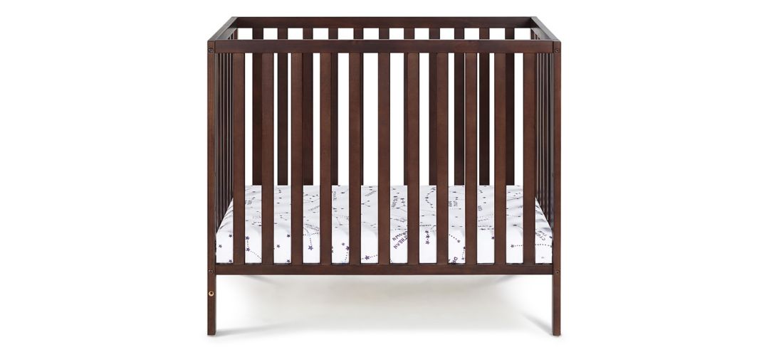 Palmer 3-in-1 Convertible Mini Crib W/ Mattress Pad