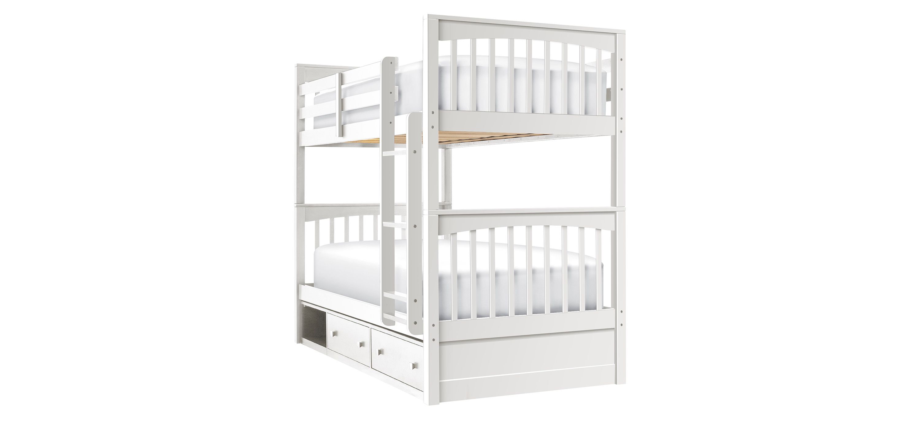 Jordan Twin Over Twin Bunk Bed w/ Storage