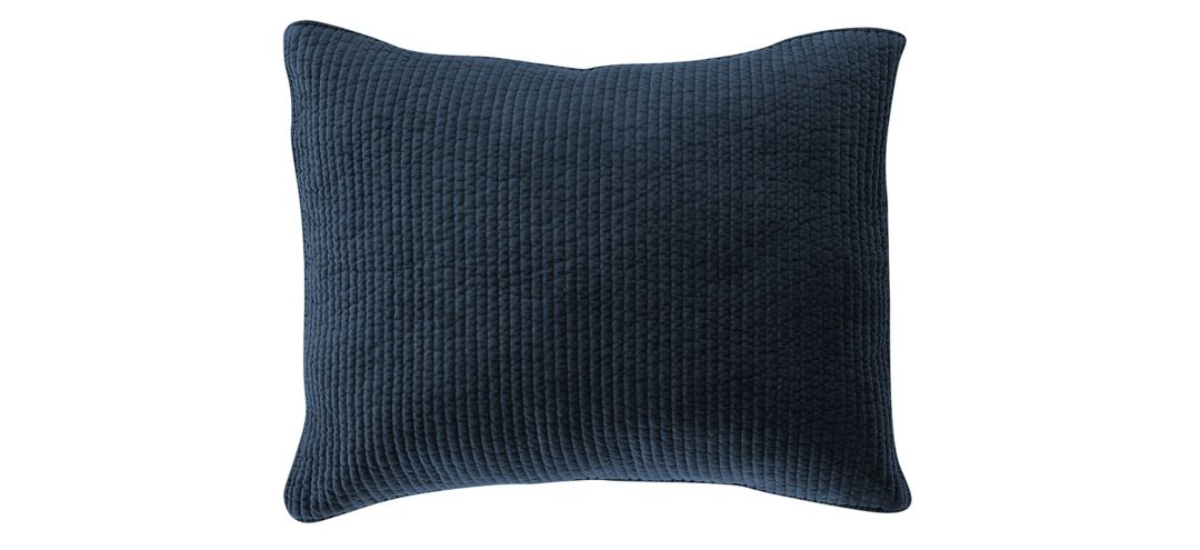 Stonewashed Cotton Velvet Quilted Pillow Sham