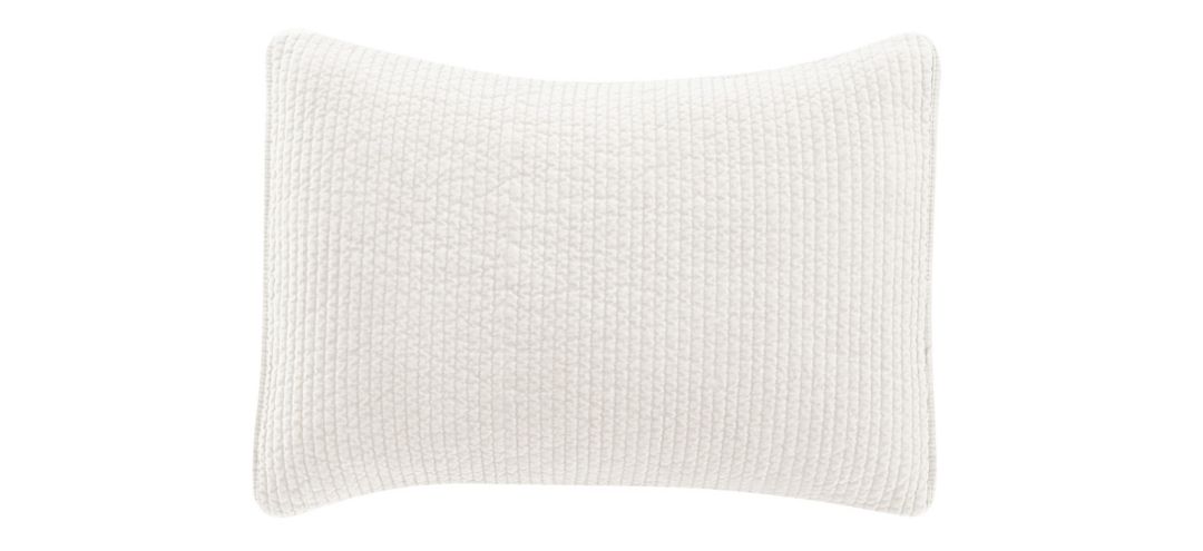 Stonewashed Cotton Velvet Quilted Pillow Sham