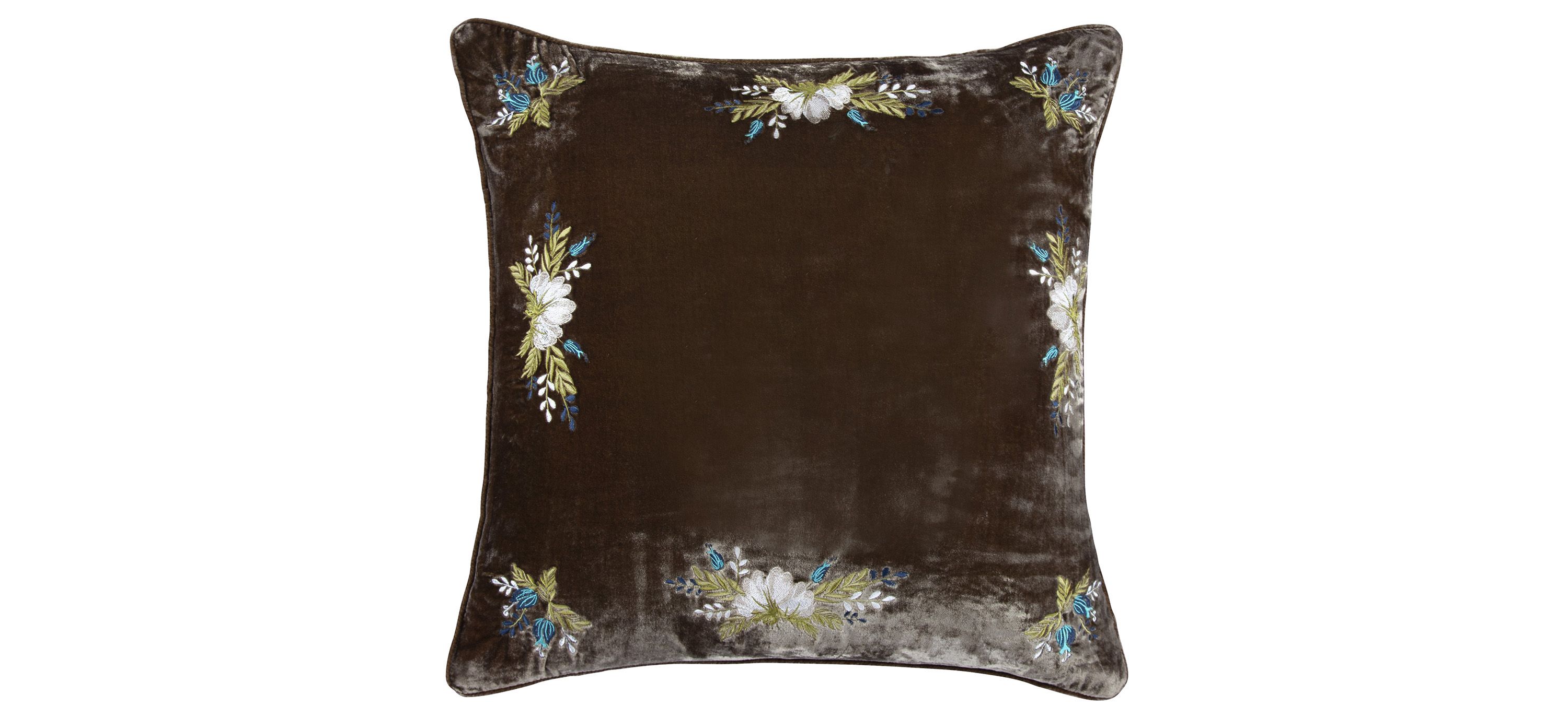 Stella 22 x 22 Faux Silk Velvet Pillow