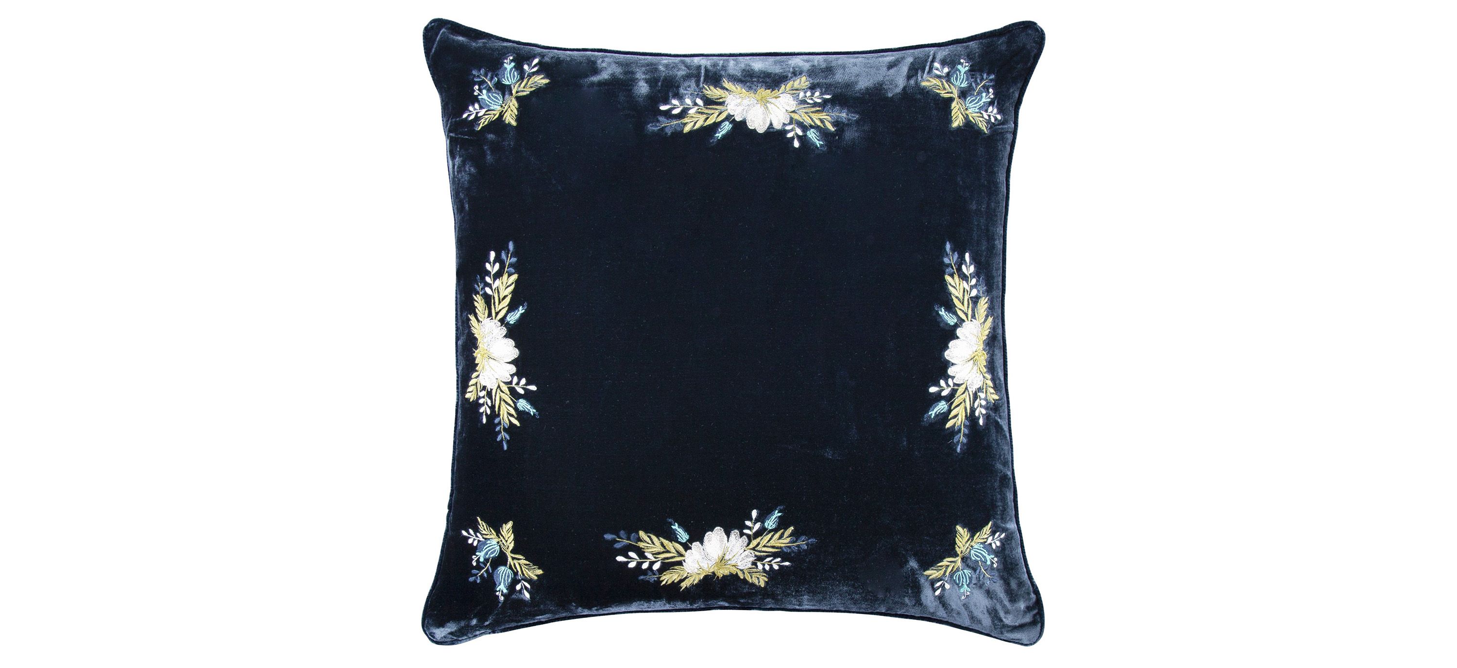 Stella 22 x 22 Faux Silk Velvet Pillow