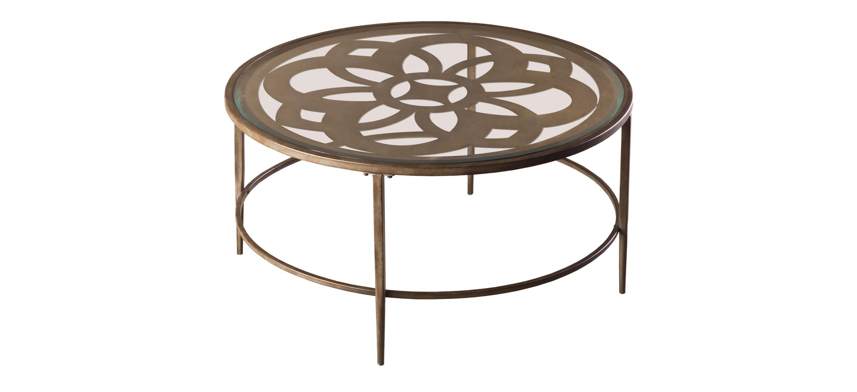 Marsala Round Glass Coffee Table