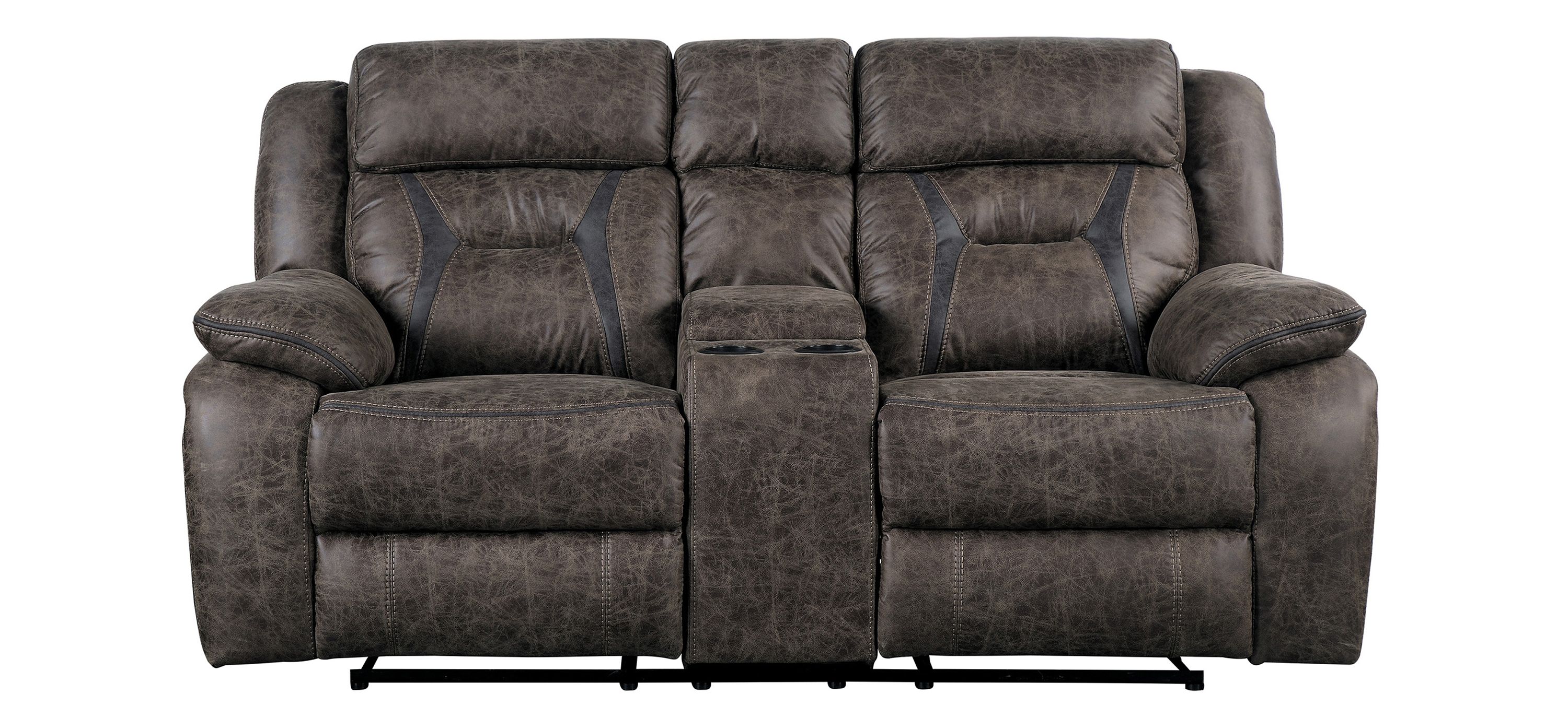 Lecter Reclining Console Loveseat