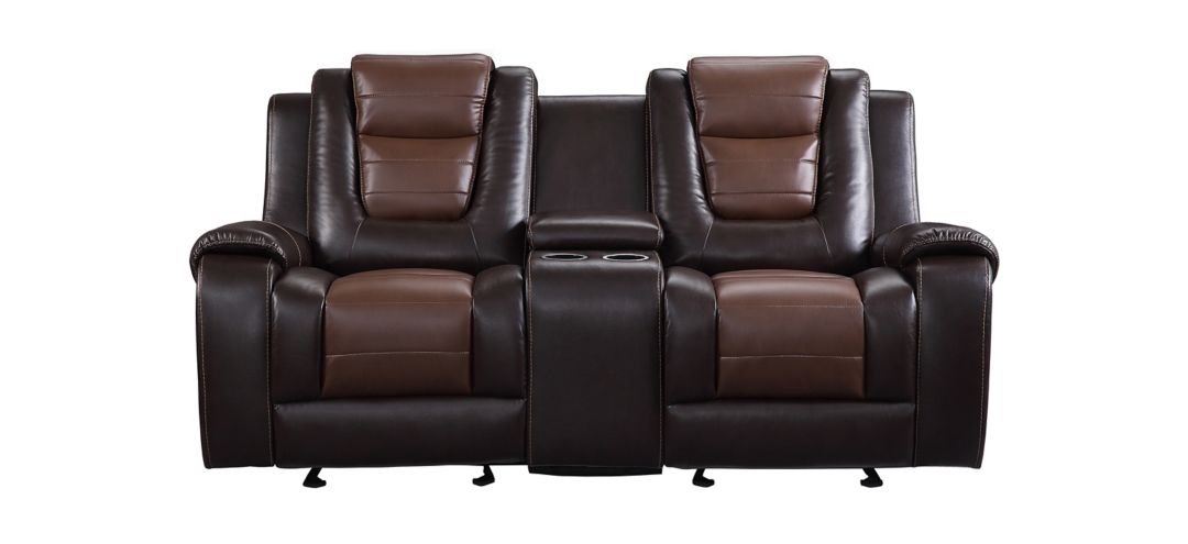 Ashcroft Double Glider Reclining Loveseat w/Center Console