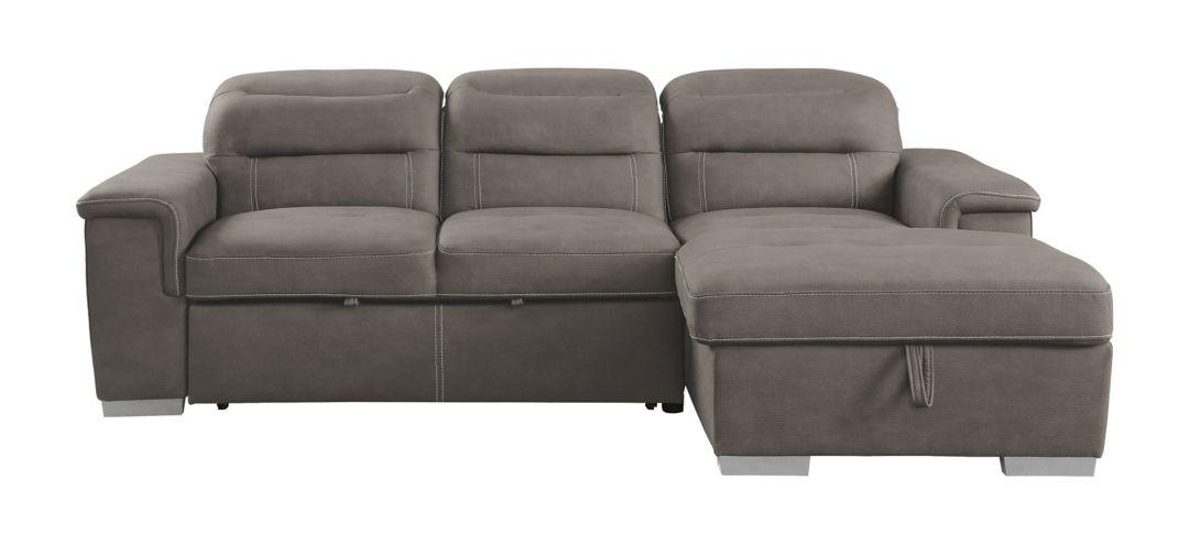 220273580 Brooks 2-pc Set Sectional Sofa w/Pull-Out Bed & St sku 220273580