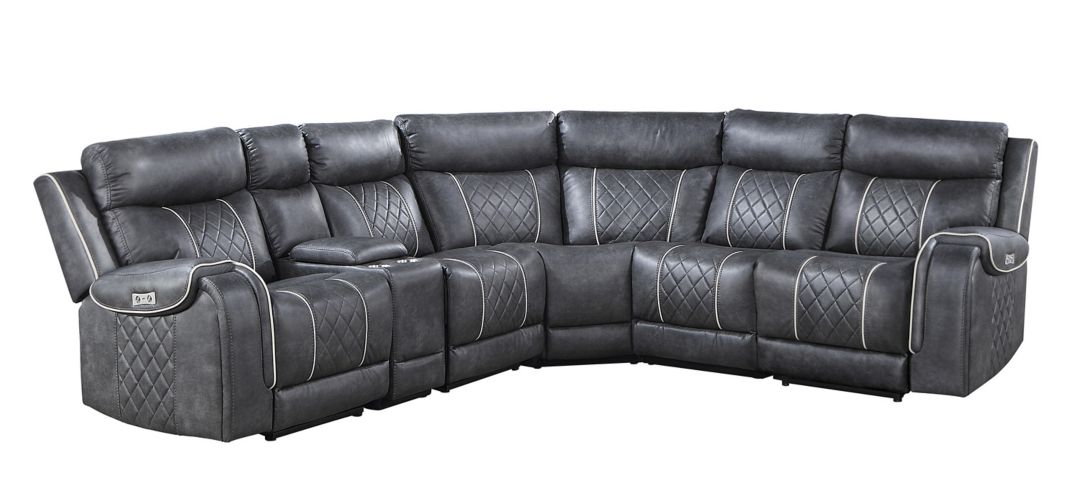 222211590 Dawson 6-Pc Power Reclining Sectional sku 222211590