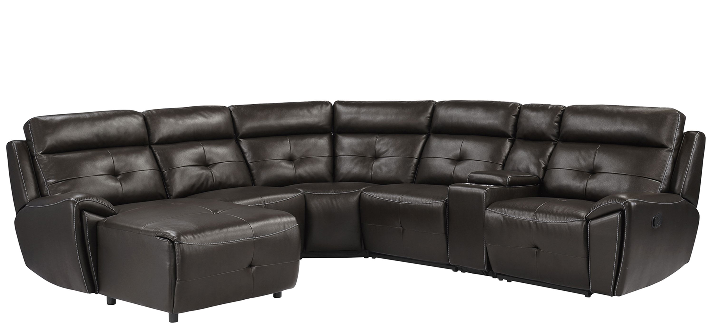 Morelia 6-pc. Modular Reclining Sectional Sofa with Left Chaise