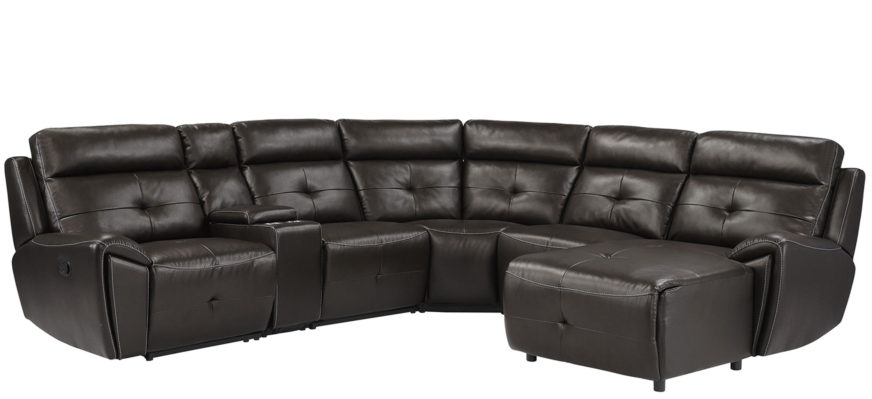Morelia 6-pc. Modular Reclining Sectional Sofa with Right Chaise