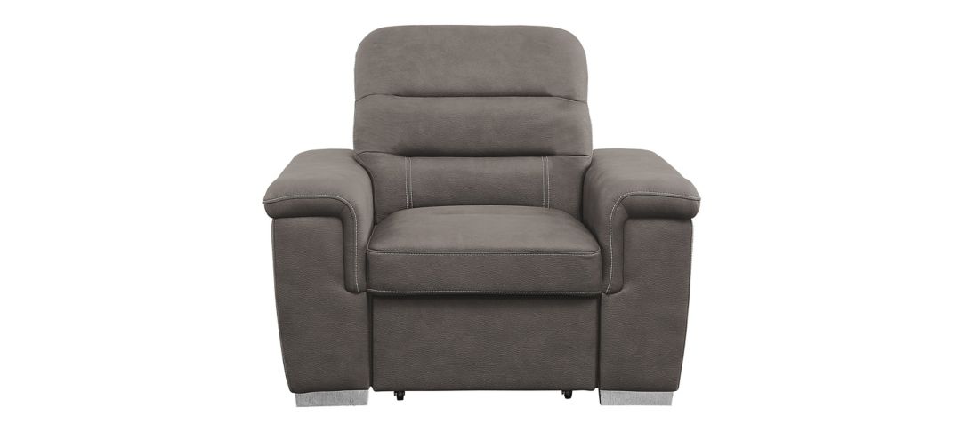 Brooks Accent Chair w/Pull-Out Ottoman