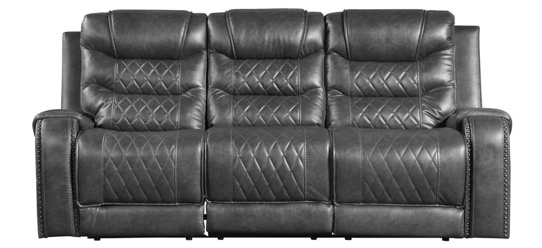 281318881 Greenway Power Double Reclining Sofa w/ Cup Holder sku 281318881