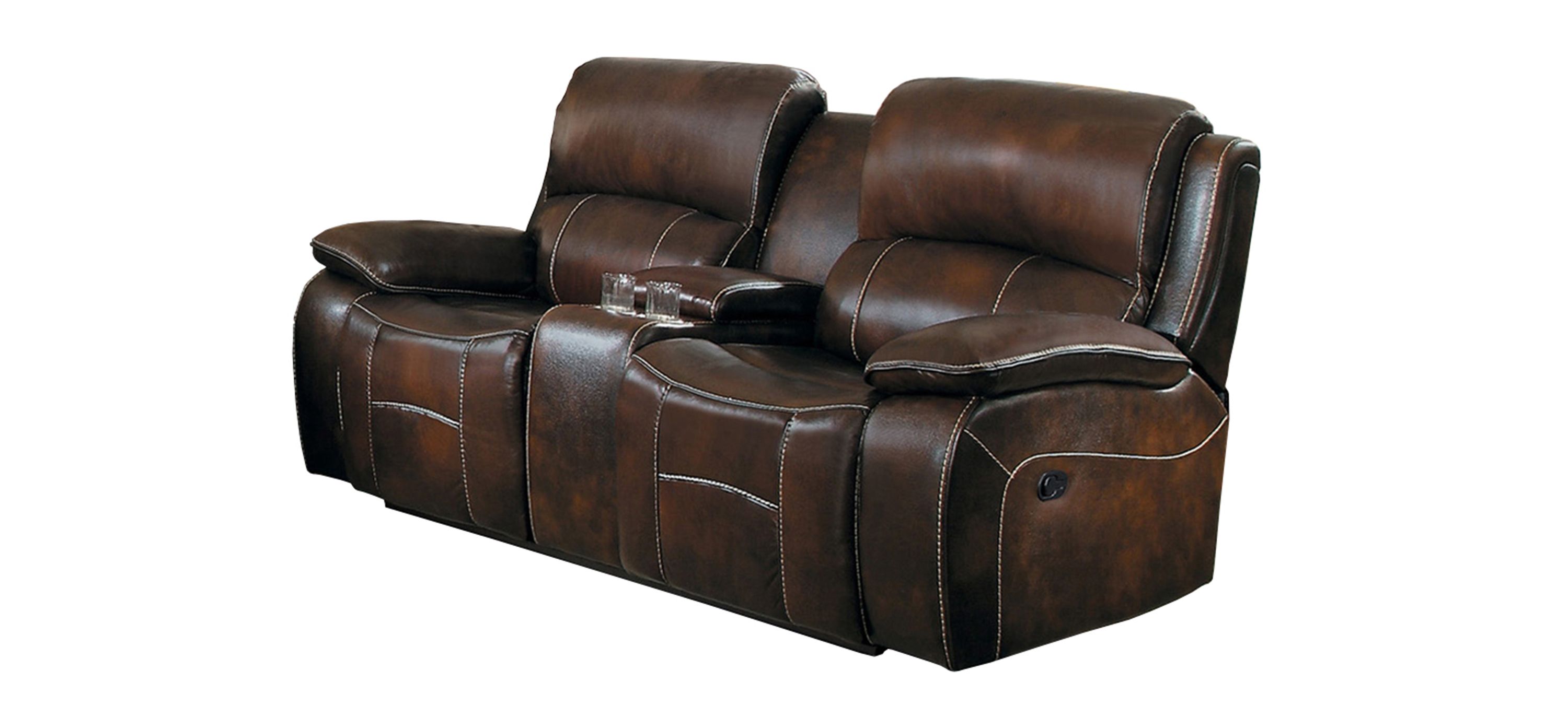 Karloff Power Reclining Console Loveseat