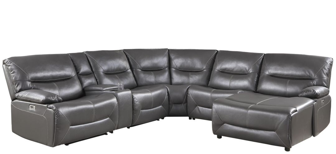 Viggo 6-pc. Power Reclining Sectional Sofa w/ Console and USB Charging