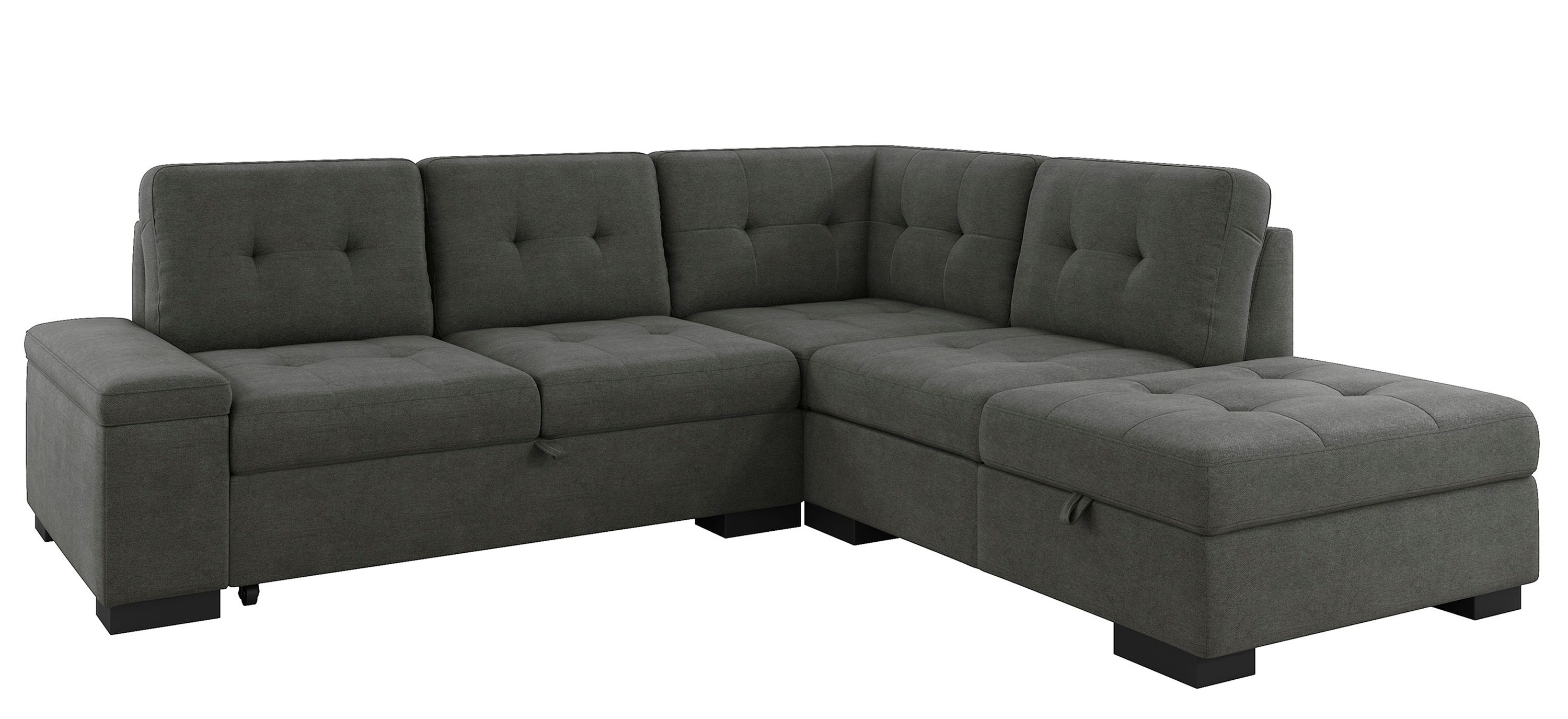 Antonio 2-pc. Right Hand Facing Sectional Sleeper Sofa with Chaise