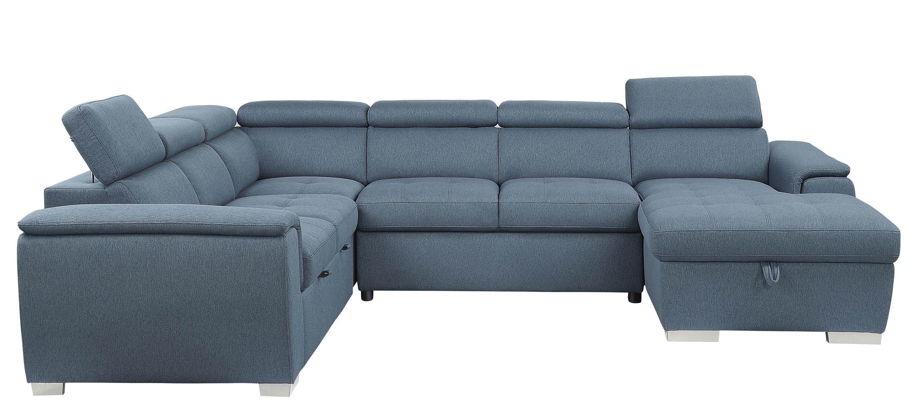 Solomon 4-pc. Sectional with Pull-Out Bed
