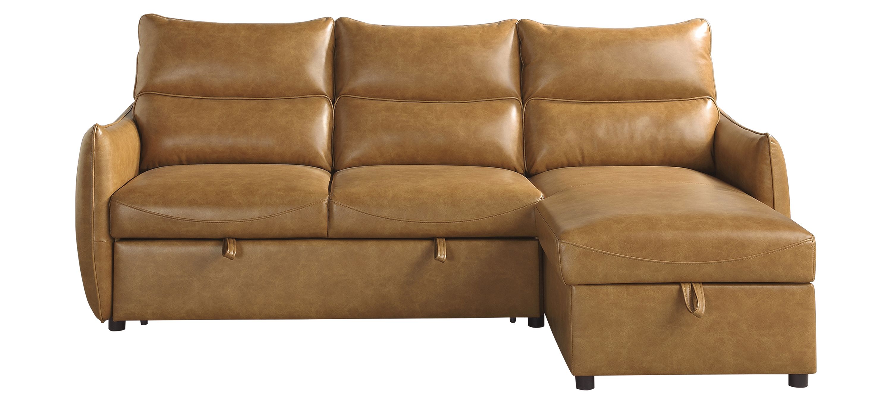 Berel 2-pc. Reversible Sectional with Pull-Out Bed and Storage