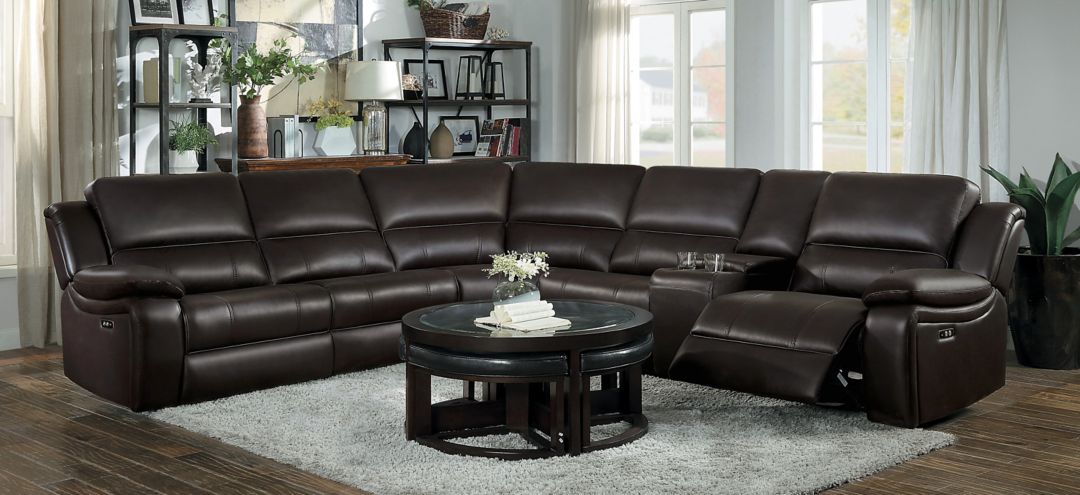 299182600 Barstow 6-Pc Power Reclining Sectional sku 299182600