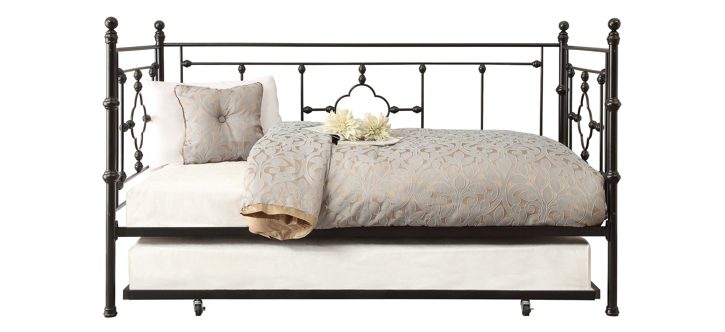 Kujawa Metal Daybed with Trundle