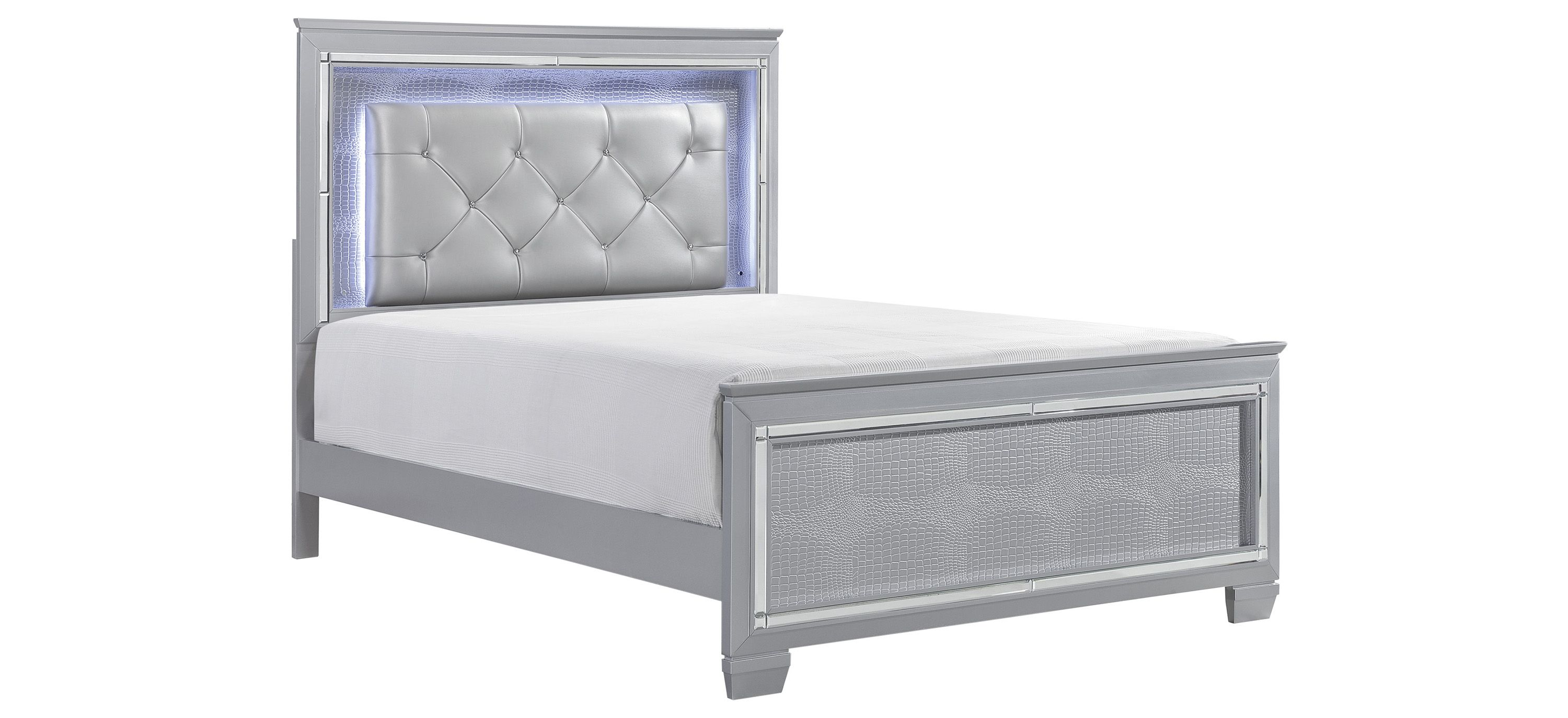 Brambley Queen Bed w/LED Lights | Raymour & Flanigan | Raymour 