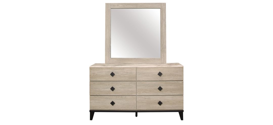 Karren 6-Drawer Dresser With Mirror