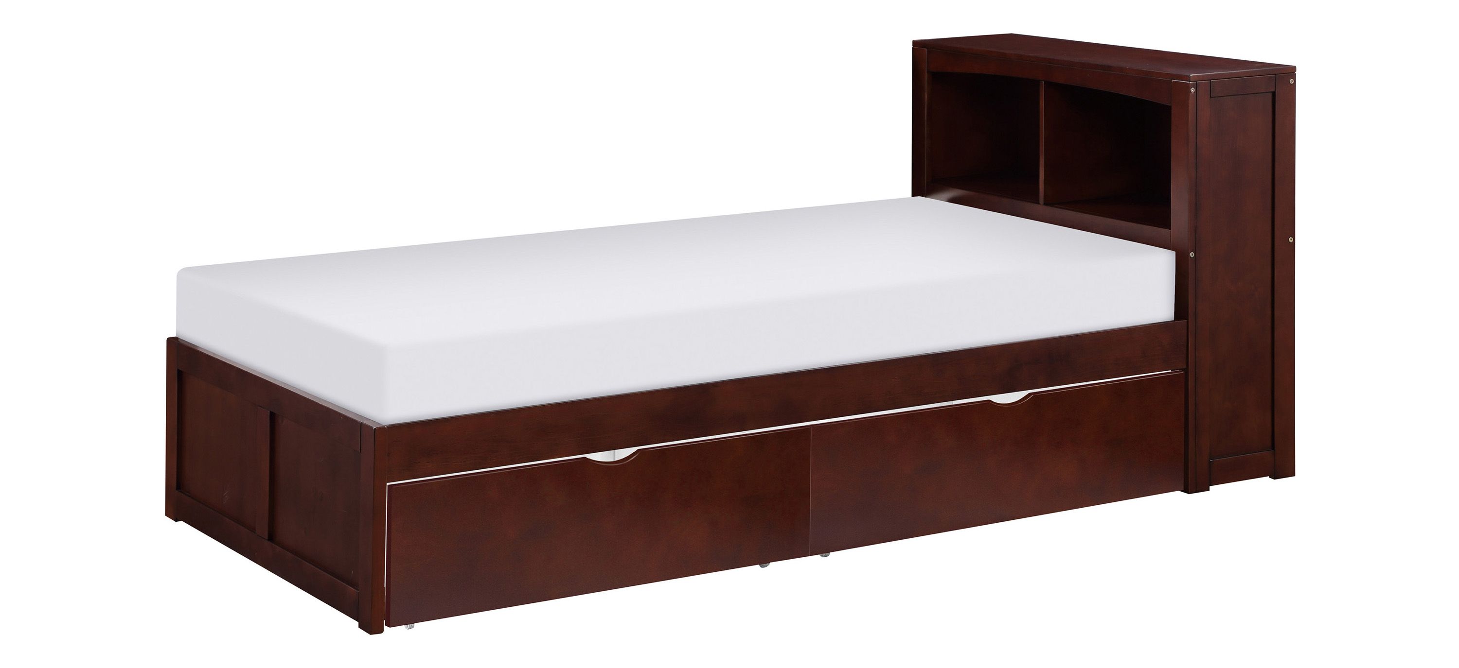 Shannon Twin Bookcase Bed with Storage Boxes
