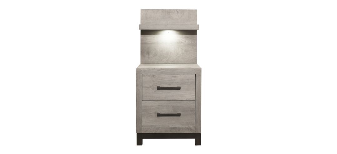 Frado Night Stand With Wall Panel