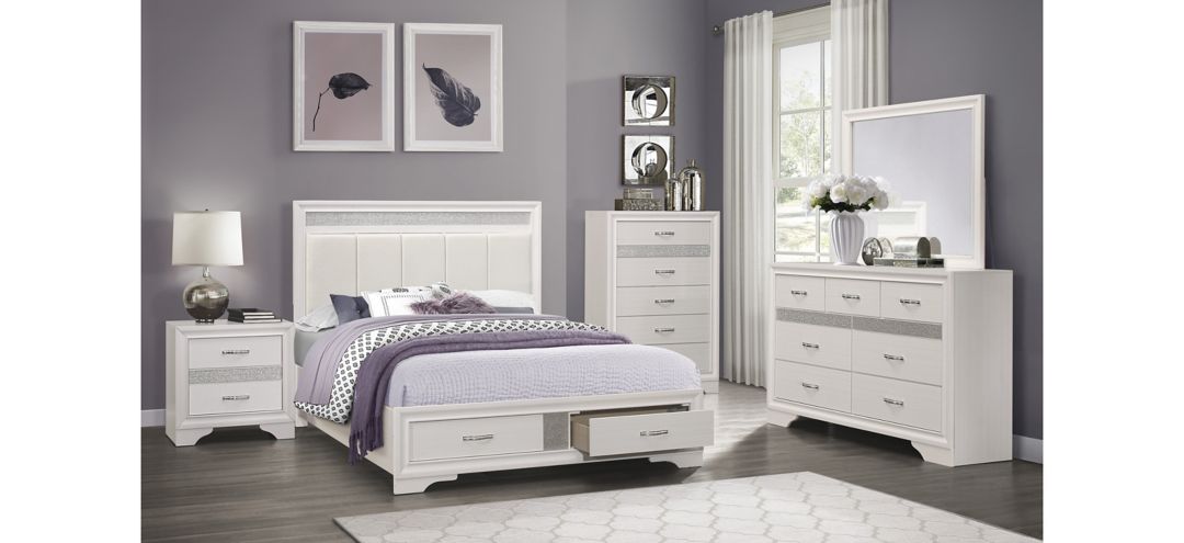 570150520 Griggs 4-pc. Upholstered Storage Bedroom Set sku 570150520