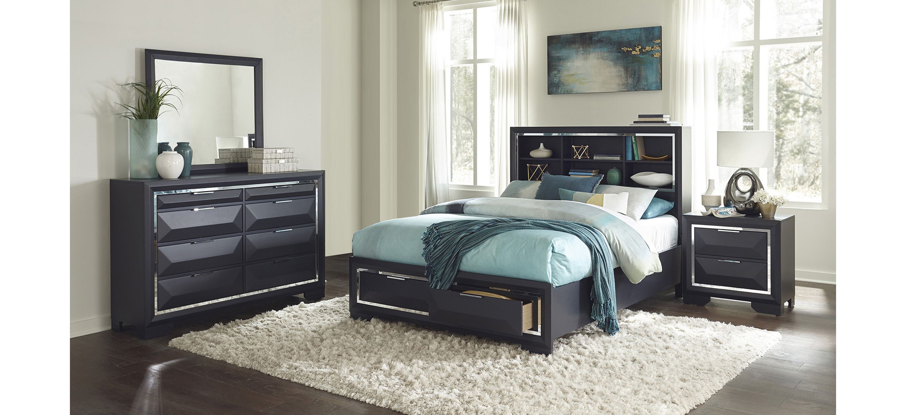 Jocelyn 4-Pc. Platform Storage Bedroom Set