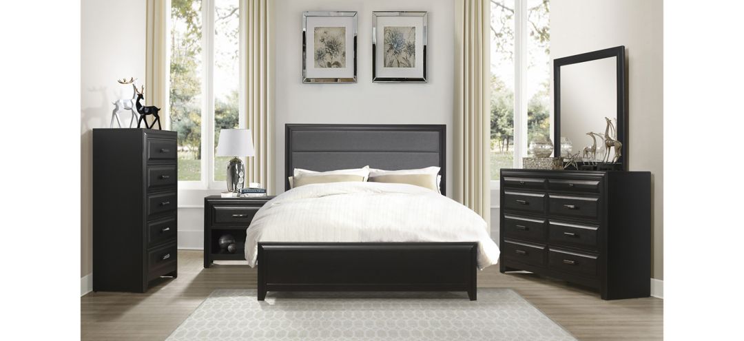 Sandpoint 4-pc Upholstered Panel Bedroom Set