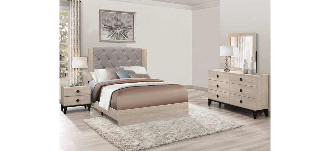Karren Upholstered 4-pc. Panel Bedroom Set