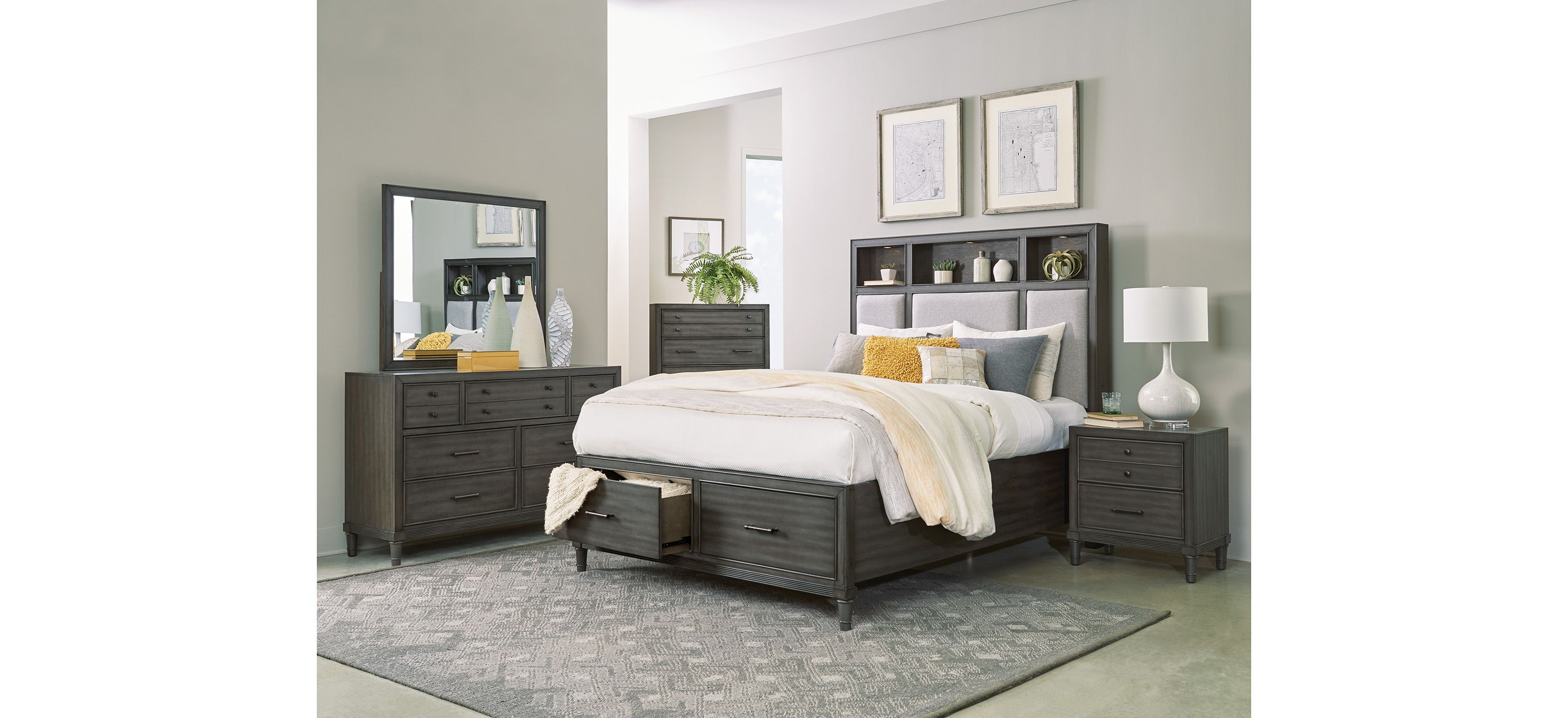 Lana 4-pc. Upholstered Platform Bedroom Set