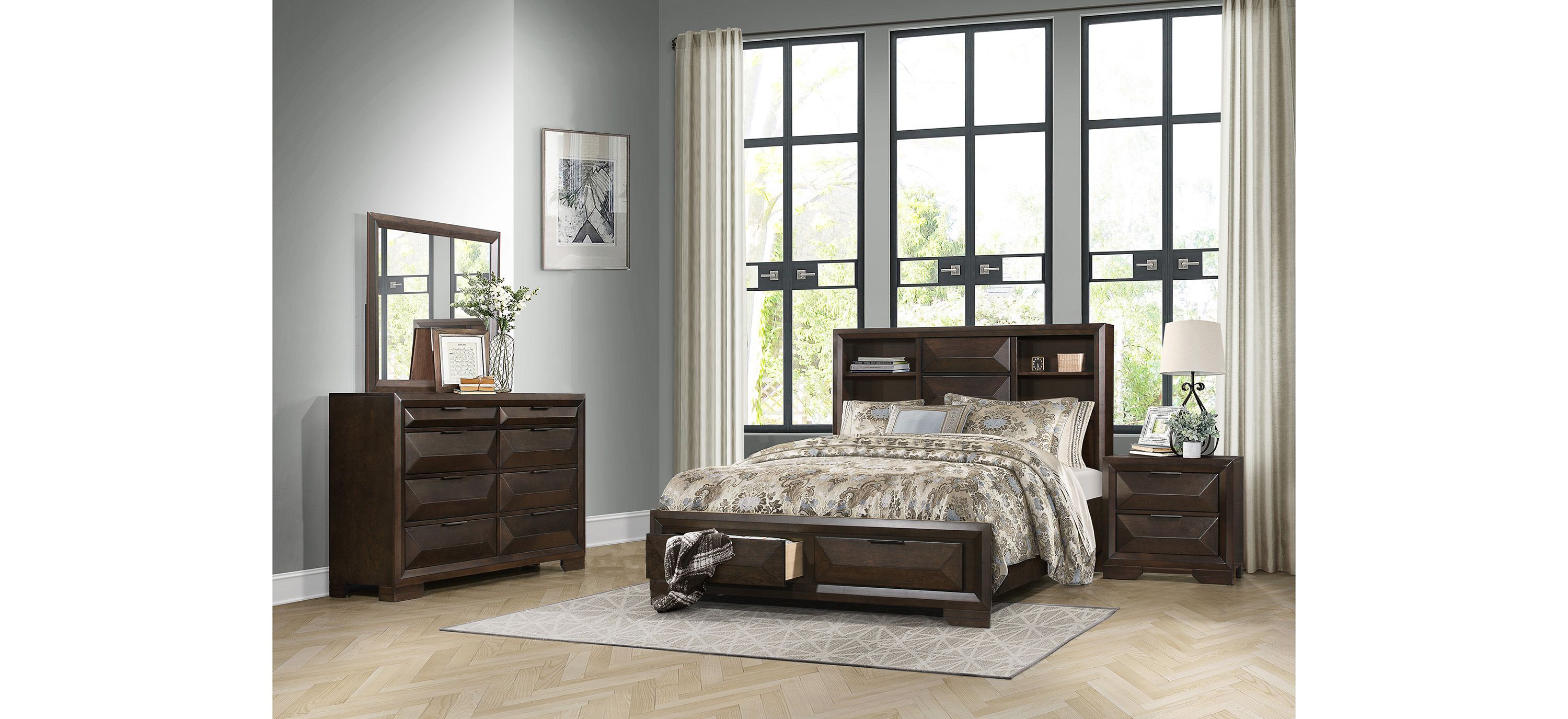 Abraham 4-pc.Storage Bedroom Set